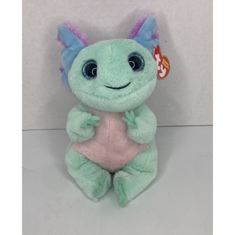 Ty Beanie Baby Bellies - ALEX the Pastel Axolotl (6 inch) Stuffed Plush Toy MWMT